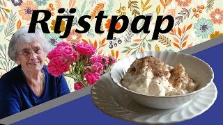 Koken met Bomama: Rijstpap