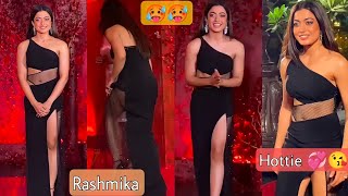 Rashmika mandhana 💞💞 wears black dress | Karan Johar 50th Birthday party 😘😘🎉