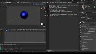 Python script for animating a sphere