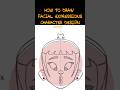 How to draw facial expressions #characterdesign #arttutorial #designtutorial #drawing #shorts