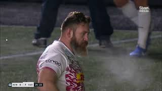 Irne Herbst Yellow Card for High Tackle | Harlequins v Newcastle 03/01/2025 | Premiership R10