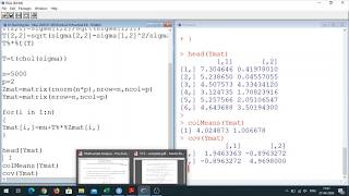 Random Sampling from Multivariate Normal Distribution
