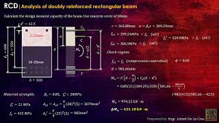 RCD | Analysis | Doubly reinforced rectangular beam | NSCP 2015