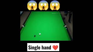 that's amazing 🤩 snooker single hand shots ❤️ tricks 😱