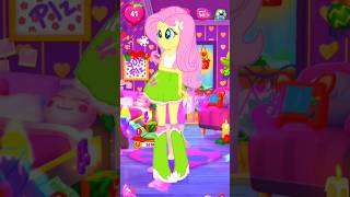 FLUTTERSHY Makeover By My Talking Angela 2 🌸 #fluttershy #mylittlepony #angela2 #viral #shorts #fyp