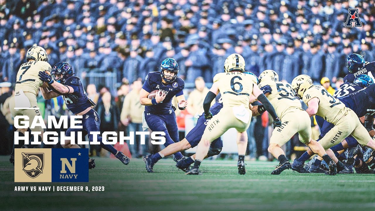 Game Highlights: Army Vs Navy Football (December 9, 2023) - YouTube