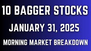 MORNING MARKET BREAKDOWN - January 31, 2025 - 10 Bagger Stocks