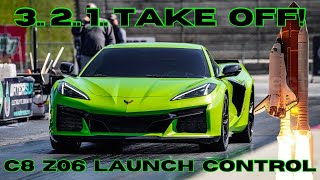 C8 Z06 Corvette ONE BUTTON Launch control!  How to Master Launch Control!