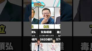 日本で1番のお金持ちがこちら…【2024年最新版】#長者番付 #億万長者 #資産家 #ランキング動画