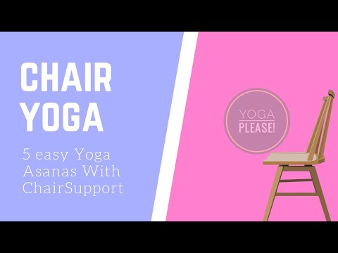 Gentle Chair Yoga For Beginners And Seniors / Office Yoga / 5 Easy Yoga ...