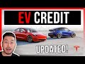 UPDATED: TESLA EV Tax Credit List Explained | $7,500