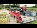 Make Technology The 9 Seater Car Into A Truck Carrying Rice - Transform A Car Into A Truck -New Life