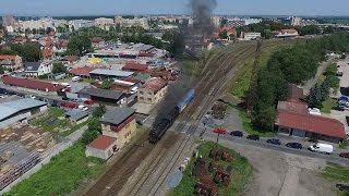 Parní lokomotiva 556.0506 (Štokr) na Kladně 23.6.2016