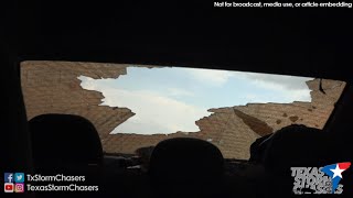 Chase Vehicle Get Smashed by Large Hail in Texas! {J}