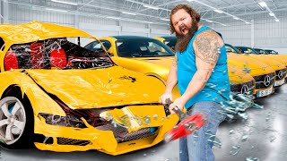 World’s Strongest Man vs 1000 Layers of Cars