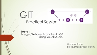 GIT QuickStart : 8 Merge/Rebase branches in GIT using visual Studio