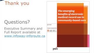 Webinar: The emerging benefits of electronic medical record use in community-based care