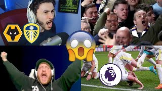 GOAL REACTIONS!😱 91st minute miracle at Molineux🤯 | Wolves 2-3 Leeds United | Premier League 21/22
