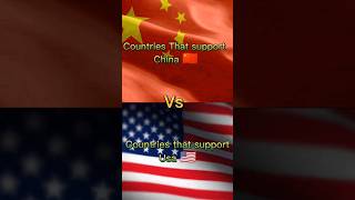 Countries that support china vs usa #shorts #india #russia