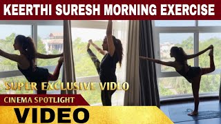 😍Keerthi Suresh Stunning Yoga Workout Video | Keerthi suresh weight loss Video | #KeerthiSuresh