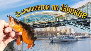 Со СПИННИНГом по МОСКВЕ. Рыбалка в центре Москвы. Дроп-шот для ловли окуня. Street Fishing