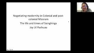 Negotiating Modernity in Colonial and Postcolonial Mizoram | A lecture by Prof Joy Pachuau