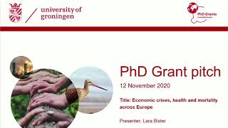 SuSo PhD Grants 2020 pitches - Lara Bister