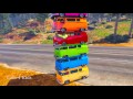 COLOR BUS on TRUCK and Cars Cartoon for Kids & Fun Colors for Children Nursery Rhymes