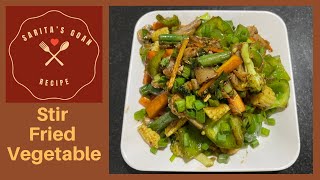 Stir Fried Vegetable | Healthy Vegetable Stir Fry | Sarita’s Goan Recipes |