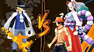 Ex Sabo vs Ex Ace \u0026 Yamato || One piece Bounty rush