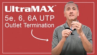 UltraMAX™ 5e, 6, 6A UTP Outlet Termination Overview