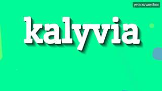 KALYVIA - HOW TO PRONOUNCE IT!?