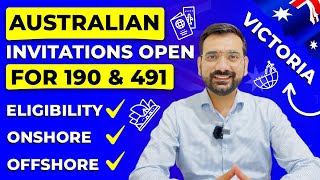 Subclass 190 & 491 Invitations are Open for Victoria | Australian Immigration News 2023