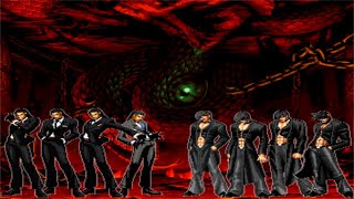 KOF MUGEN!! Gustab Munchausen 2022 Team vs Iori Yagami FEN Lv3 Team