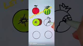 Let's Draw Fruits #drawingtutorial #shorts #videopendek