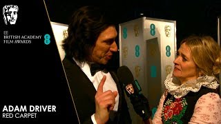 Adam Driver on BlacKkKlansman - Red Carpet Interview | EE BAFTA Film Awards 2019