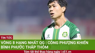 Vòng 8 hạng Nhất QG |  Công Phượng khiến Bình Phước thấp thỏm