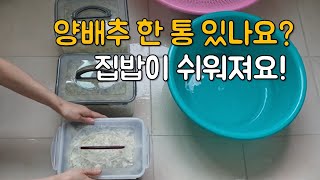 식비절약/ 식비를 정말 확 줄여주는 양배추요리모음  #식비절약  #미니멀라이프 살림 #양배추요리모음