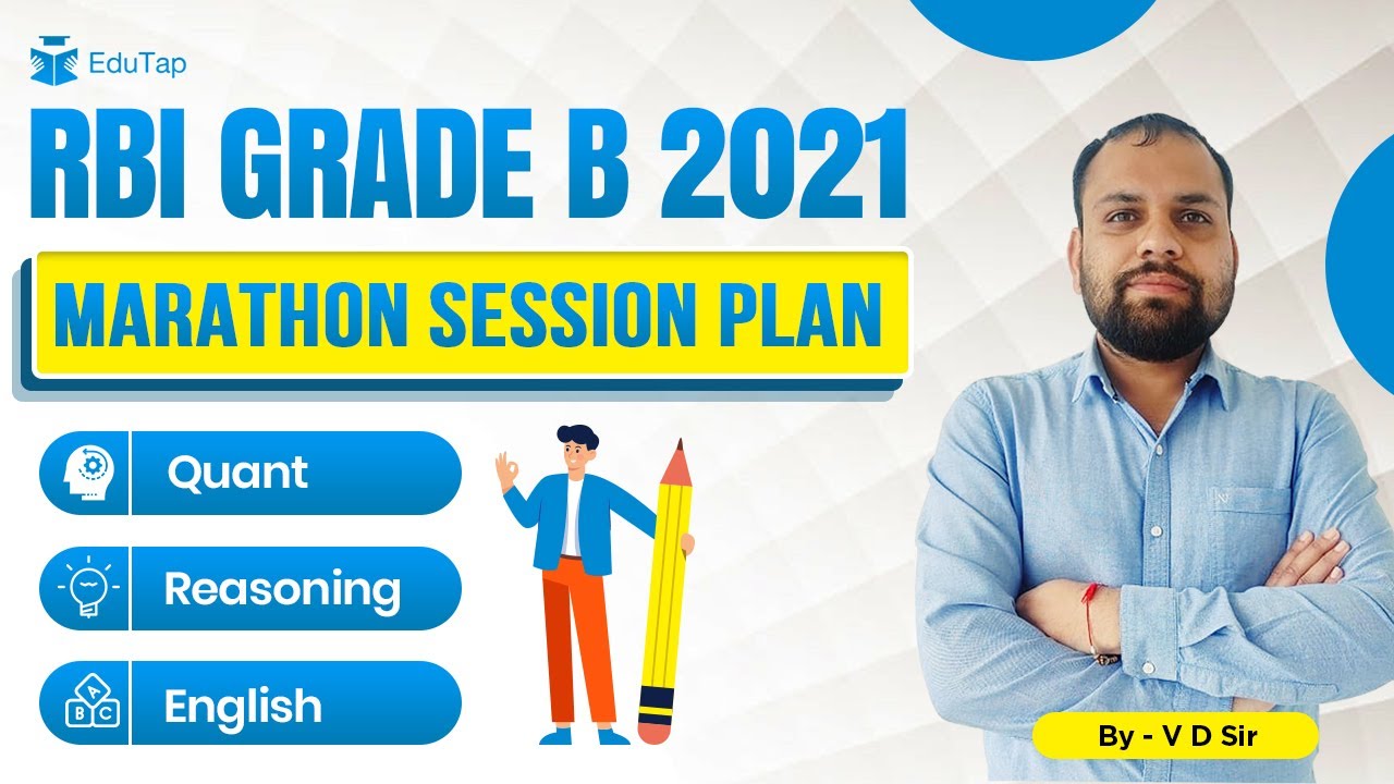 RBI GRADE B 2021 | Marathon Session Plan For Quant Reasoning And ...