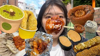 vlog 24 | 썸네일 보고 다들 배고플걸? 오랜만에 맛있는거 왕창 뿌시는 브이로그인데 놀라지마 하루에 다 먹는 영상이야.