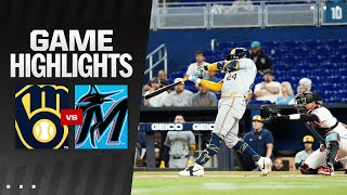 Brewers vs. Marlins Game Highlights (5/21/24) | MLB Highlights