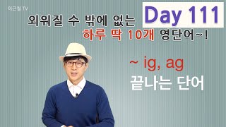 Day 111 (초급)외워질 수 밖에 없는 하루 딱 10개 영단어!