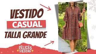 Vestido Casual Talla Grande: Aprende Patronaje y Corte Paso a Paso