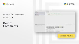 Demo: Comments | Python for Beginners [8 of 44]