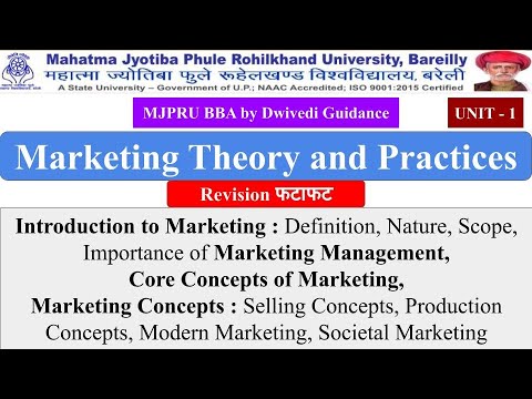 1| Marketing Theory And Practices, Marketing Theory And Practice Bba ...