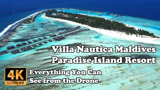 Villa Nautica Maldives - Paradise Island Resort Maldives from Drone in 4K