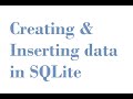Inserting data into Sqlite in Android