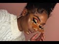 Colorful Gold Glitter Cut Crease Makeup Look | MakeupTiffanyJ