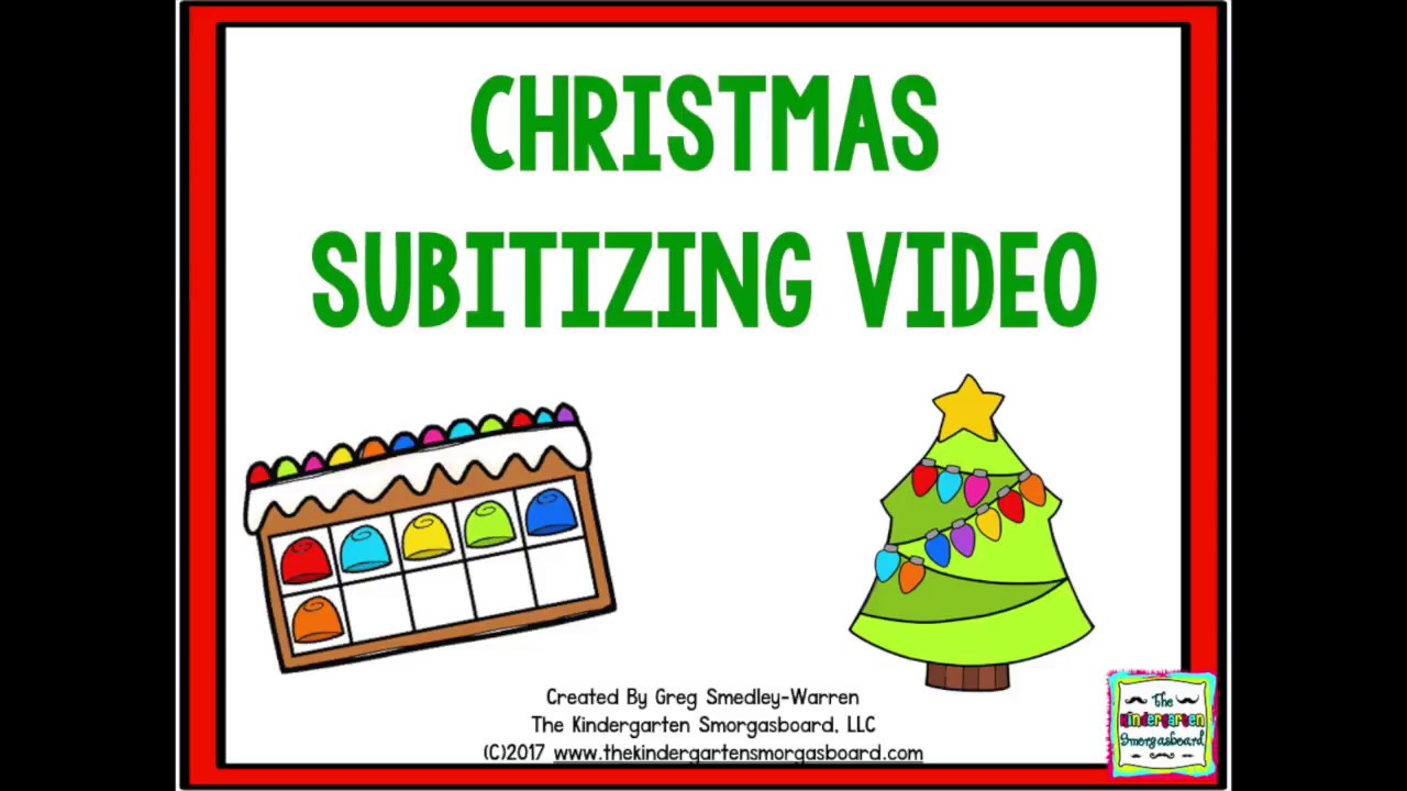 Christmas Subitizing Video Slow Version Youtube
