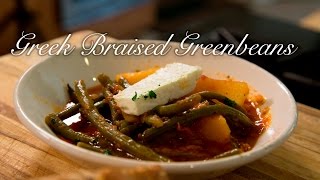 Greek Braised Greenbeans with Potatos/ Fasolakia